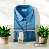 Mens Formal Shirts /Office Use Shirts Cotton Blend Solid Colour Casual Long Sleeve Shirt S-XXL
