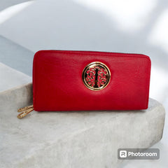 Ladies Women Designer Leather Wallet Long Zip Purse Card Phone Holder Handbag