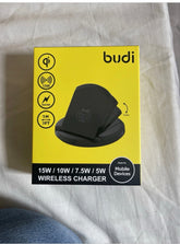 Budi Wireless Fast Charger Pad 10W For iPhone 11 12 Pro Samsung S20 S21 Ultra