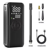 Rechargeable Air Pump Tire Inflator Portable Compressor Digital Cordless Car Tyre Inflator for Motocycle Bicycle Balls