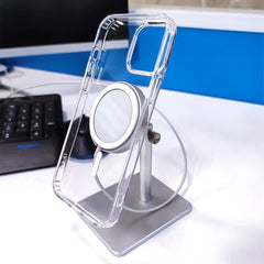 Magnetic Wireless Charging Clear Hard Acrylic Phone Case for iPhone 17/17 Pro/17 Pro Max/17 AIR