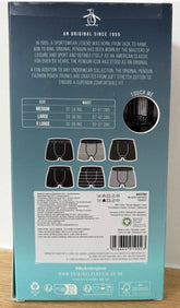 Original Penguin Mens 6X Pack Boxer Stretch Cotton Trunks Rich Underwear Gift Assorted Colours Uk Size M-XL