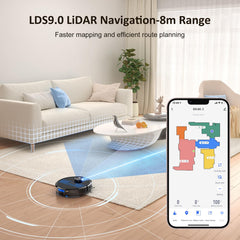 Lubluelu 2-in-1 Robot Vacuum Cleaner with Mop – 4000Pa Suction, LiDAR Navigation, Smart Mapping & Multi-Floor Support