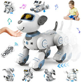 RC Robot Electronic Dog Toy Stunt Voice Command Puppy Programmable Touch-Sense Music Robot Dog Toy Christmas Gift for Kids