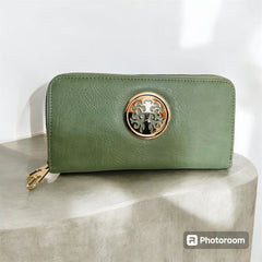 Ladies Women Designer Leather Wallet Long Zip Purse Card Phone Holder Handbag