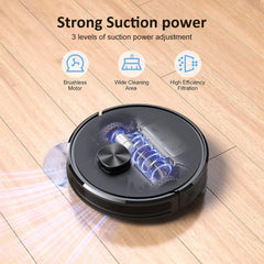 Lubluelu 2-in-1 Robot Vacuum Cleaner with Mop – 4000Pa Suction, LiDAR Navigation, Smart Mapping & Multi-Floor Support