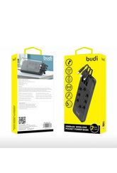 Budi 10000mAh Wireless Pocket Power Bank 2 Input Micro Type C