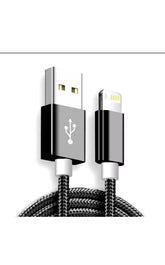 BUDI 1m/3ft USB-A to Lightning Charge/Sync Cable 2.4A Fast Charge Charging Durable Plug Electronic Cellphone Smartphone Charger Mobile