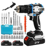 Brushless Cordless Drill Electric Screwdriver 3in1 Impact Drill With Light 2 Speeds 70Nm Power Tools For Makita 18V Battery