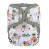 Newborn Baby Cloth Diaper Cover Nappy, Adjustable Waterproof PUL Double Gusset,4.4-10lbs, 2-5kg,40 Choices