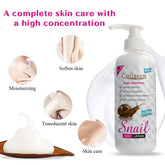LAIKOU Collagen Snail Face Body Cream Deep Moisturizing Whole Body Brightening Improve Chicken Skin Anti-drying Body Lotion Care