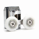 2Pcs Double Sliding Shower Glass Door Upper Rollers Wheel Runners DIY 23mm