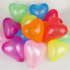 10Pc 10Inch Pink White Red Heart Shaped Latex Balloons Wedding Marriage Birthday Party Decors Valentine's Day Gifts Supplies