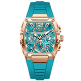 LIGE Creative Square Watch For Men Fashion Military Silicone Waterproof Quartz Man Wristwatch Outdoor Sports Date Chronograph