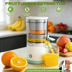 New Electric Portable Home Juicer Fruit Juice Extractor, USB RechargeableElectric Squeeze, High Juice Output For Orange
