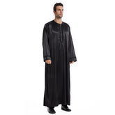 Eid Muslim Men Jubba Thobe Mens Long Dress Islamic Eid 2025 Ramadan Long Robe Saudi Musulman Abaya Caftan Dubai Arab Dresses