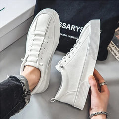 Men's Leather Casual Shoes Fashion Sneakers Designer Platform Tennis Shoes for Men Non Slip Sport Running Shoe Zapatillas Hombre
