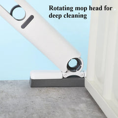 Mini Handheld Mop Folding Powerful Squeeze Home Cleaning Mops with Sponge Self-squeezing Floor Washing Mops Desk Window Car