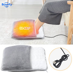 Foot Warmer Winter Electric Foot Heating Pad Soft Flannel Washable