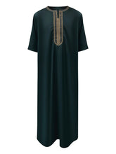 Embroidered Traditional Men boubou jalabiyas jubbah Muslim men's thobe Morocco thobes islamic clothing Ramadan robe