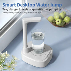 Water Pump Water Dispenser 5 Gears Electric Automatic Bottle Pump Dispenser Desktop Rechargeable Fast Drink Home