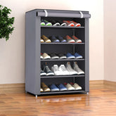 6-10 Tier Multi-Layer Shoe Cabinet with Dust-Proof Rolling Shutter Door, Easy to Assemble