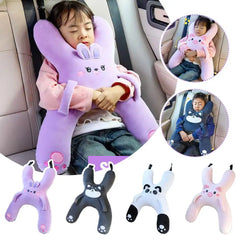 Car Seat Safety Neck Pillow for Kids – Cute Children’s Headrest & Lumbar Support Travel Cushion