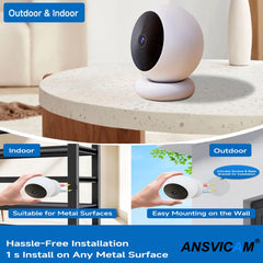 2K Wireless Battery Powered Cameras Outdoor Magnetic 5MP IP Camera Indoor for Home Security Smart Motion Detection Pet Dog Cam