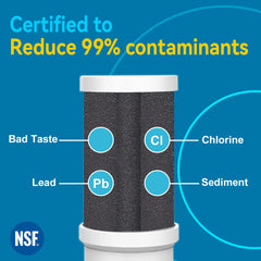 Tap Water Filter Purifier System, Reduces Lead, Chlorine & Bad Taste NSF Certified 320-Gallon Kitchen
