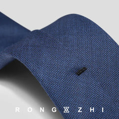 Blue Wool Tie For Men's Formal Wear Business 6cm Fashionable British Personality Narrow Tie Slimming Korean Version Small Tie