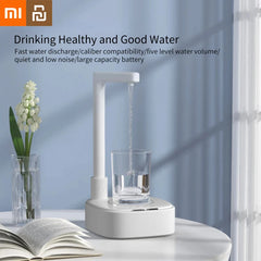 Water Pump Water Dispenser 5 Gears Electric Automatic Bottle Pump Dispenser Desktop Rechargeable Fast Drink Home