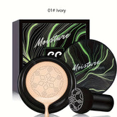 Mushroom Head Air Cushion, CC Cream Foundation Moisturizing Concealer Waterproof Oil Control Long-Lasting Nude Makeup