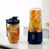 Double Cup Portable Blender USB Juicer Fruit Mixer for Smoothies Milkshakes and Juices Compact Food Processor Orange Juicer