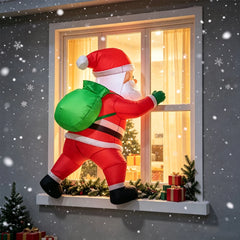 1M/3.3FT Christmas Decorations Inflatable Toy Dabbing Santa Claus Home Yard Xmas Ornaments Decor Christmas Outdoor Decor Toy