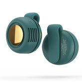 Portable Silent Fan Mini USB Rechargeable Bladeless Electric Clip-on Fan Adjustable 3-Speed Waist Fan Rotating Body Fan