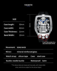 Design Mens Watches Brand Luxury Military Sport Men Automatic Watch Waterproof Mechanical Watches