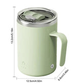 Magnetic Self Stirring Mug Stainless Steel Automatic Mixing Coffee Mug with Lid Electric Smart Self Rotating Cup for Travel