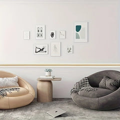 230cm/roll 3D foam wall trim strip sticker self-adhesive waterproof ceiling floor waist line sticker decorative skirting