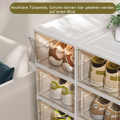 Shoes Box 3/6 Layer Shoe Storage Organizers Box Foldable Transparent Dustproof Shoe Rack Shelf Indoor Shoe Rack Organizer