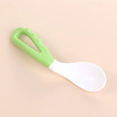 Portable Feeding Learning To Eat Orange Baby Food Spoon Newborn Tableware Infant Training Spoons Kid Curved Soup Spoon