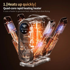 Foldable Shoe Dryer Electric Shoe and Boot Dryer Portable Heater For Socks Boots