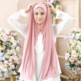 Premium Jersey Instant Hijab Good Stitch Stretchy Jersey Scarf Malaysia Wraps Plain Muslim Turban Headband Shawls Supplier