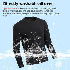 Winter Thermal Men Women Heated Underwear USB Electric Heated Clothing Velvet Underwear Women Top Base Layer Warm Cotton Clothes