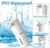 Automatic Liquid/Foma Soap Dispenser, Touchless Electric Dispenser, USB Rechargeable with Infrared Sensor for Bathroom,Kitchen