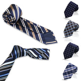 60 Styles Men Tie 8cm Business Daily Wear Luxury Neckties Classic Striped Gravata For Men Fit Wedding Workplace Suit Accessories