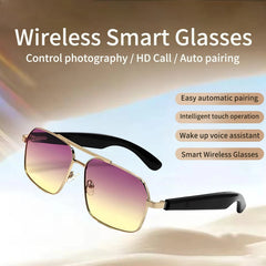 Smart Sunglasses Glasses Wireless Bluetooth Glasses Call Music Headset Outdoor Sports Headphones UV Protection Eyeglasses