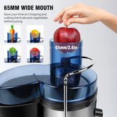 Juicer Machines Centrifugal Juicer Extractor Max Power 1000W, Wide Mouth Feed Chute for Fruit and Vegetables, 400W Motor