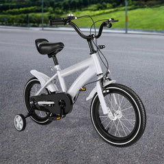 14 Inch Children's Bicycle, Student Children's Bicycle, 2-11 Year Old Children's Bicycle, High-Quality - White