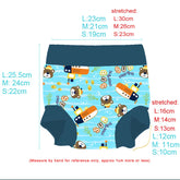 Infant Children Leakproof Swimming Nappies Newborn Baby High Waist Swimming Trunks Baby Boys Girls Cartoon Printed Cloth Diaper