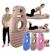 Inflatable Mattress Pregnancy Pillow O-type Yoga Mat With Belly Hole Best For Prone Sleepers (Need to inflate by oneself)